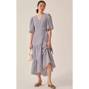 Hutch Seersucker Midi Dress